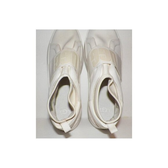Women's 8.5 UGG Neutra Platform Sneakers 2" Winter White Neoprene Ankle Mid Top - Picture 9 of 9